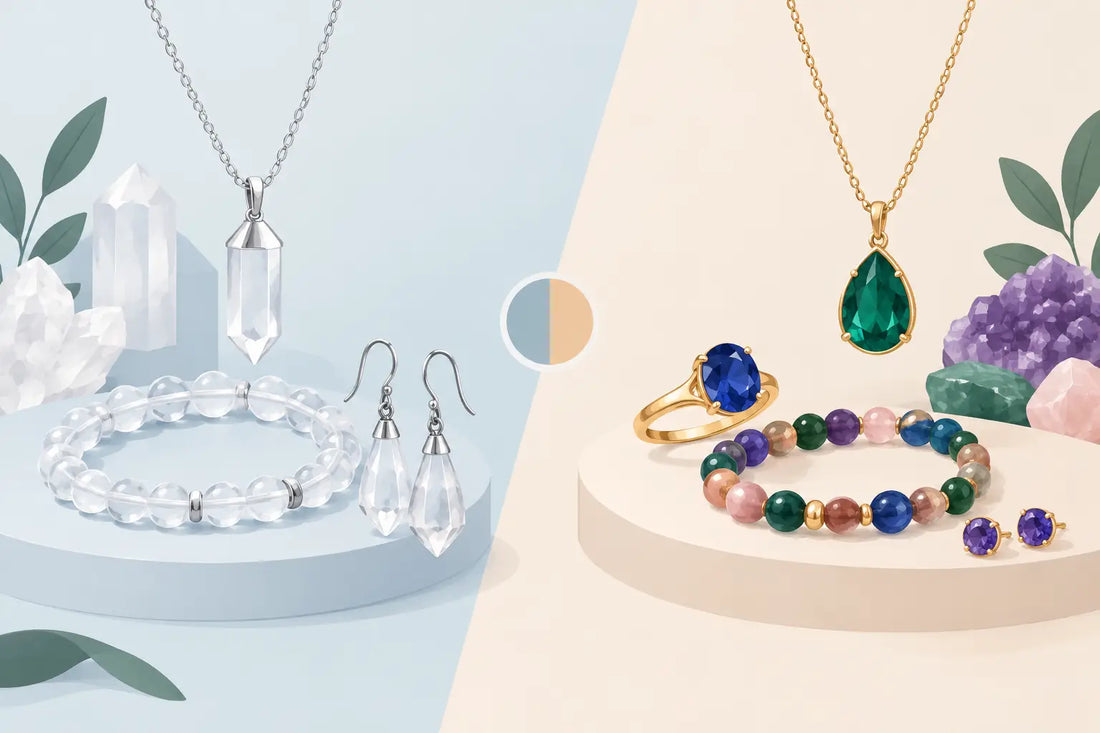 Crystal Jewelry vs Gemstone Jewelry: Which Fits?