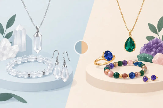 Crystal Jewelry vs Gemstone Jewelry: Which Fits?