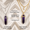 Personalized Crystal Necklace In Your Aura Color cc