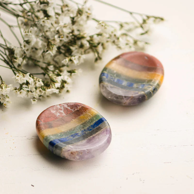 The 7 Chakra Worry Stone